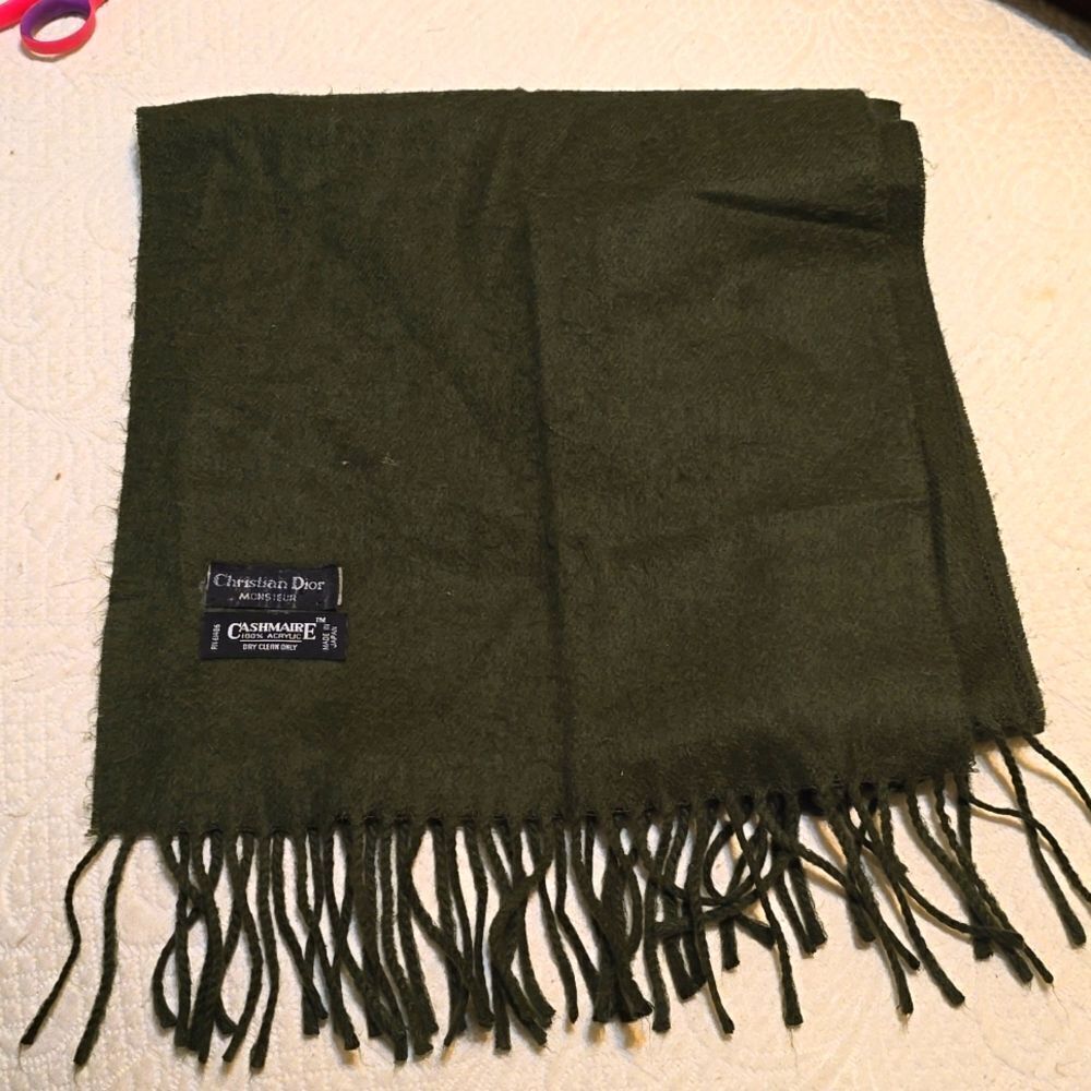 -‎ Christian Dior dark green  Scarf